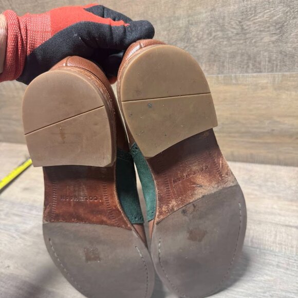 Cole Haan Williams Saddle II Brown/Green Suede Leather Shoes Men's Size 11.5 - Picture 4 of 7